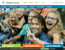 Tablet Screenshot of hondsrugcollege.nl